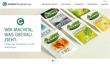 Tablet Screenshot of gundlach-packaging.com